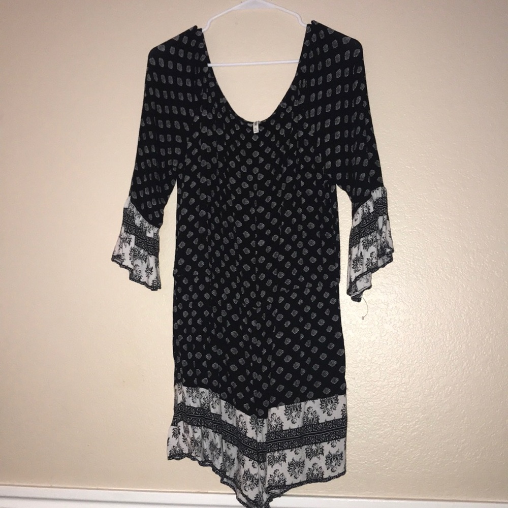 Black and white romper